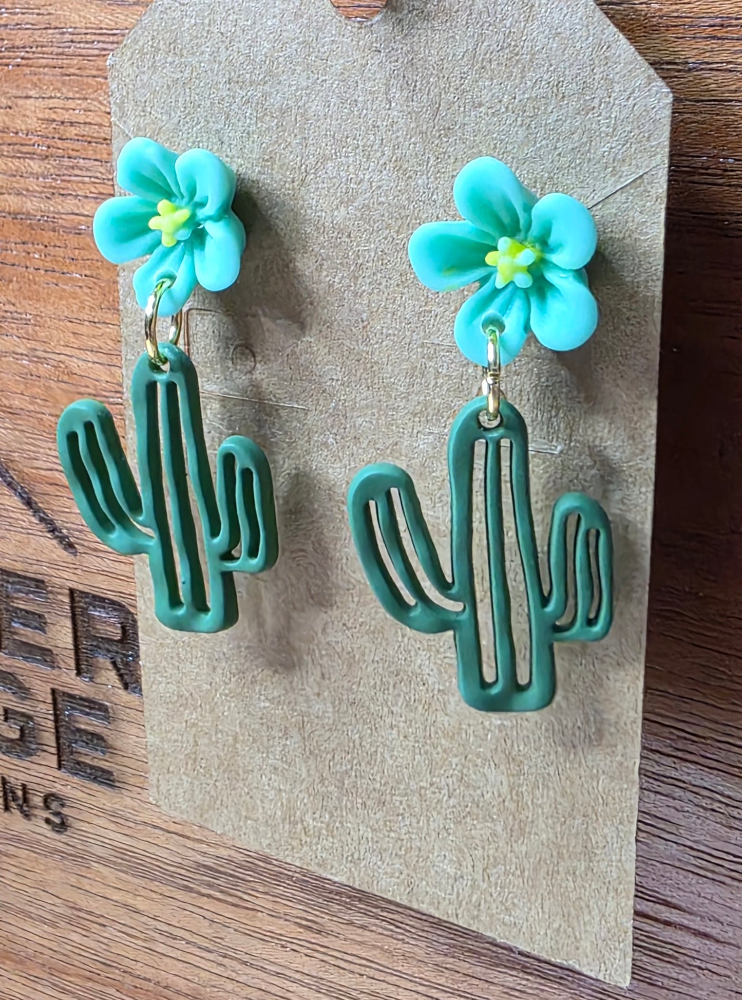 Flowering cactus, blue flower