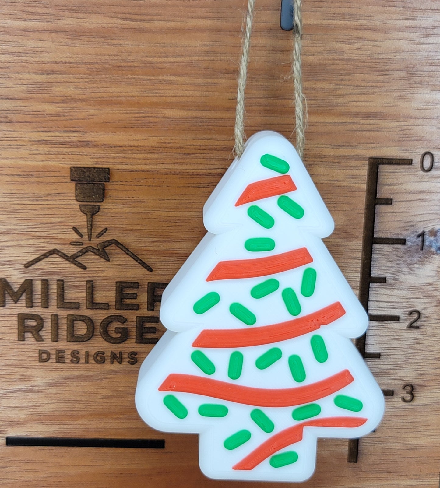 Christmas tree treat ornament