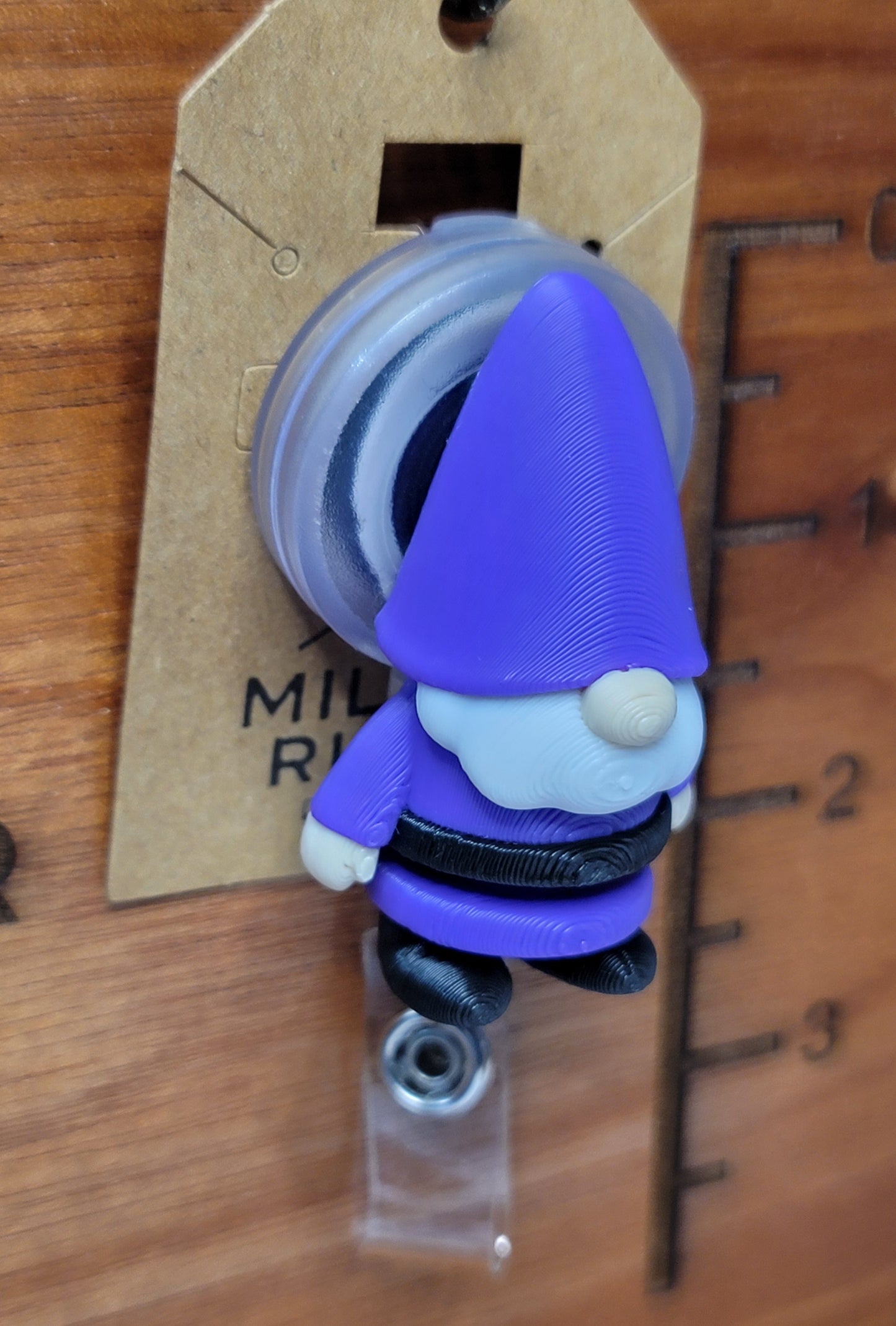Gnome badge reel (purple)
