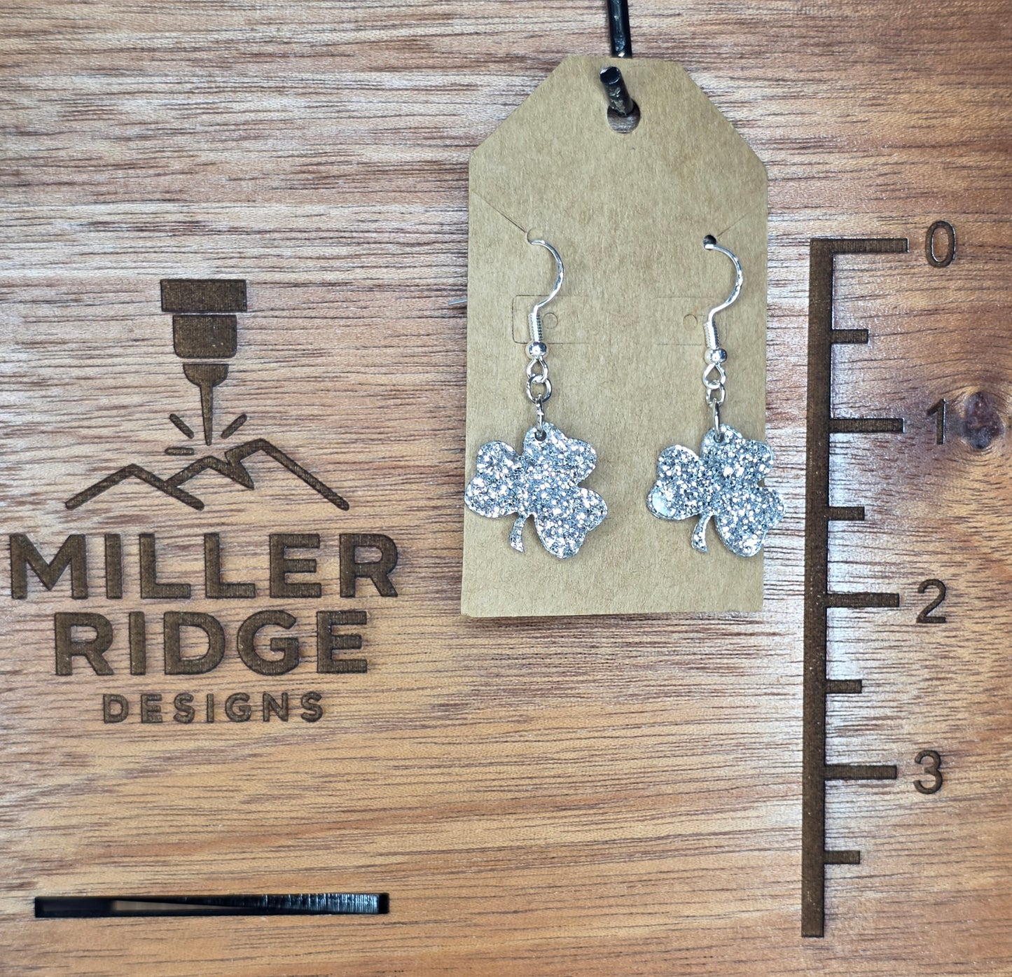 Shamrock earrings (4 color options)
