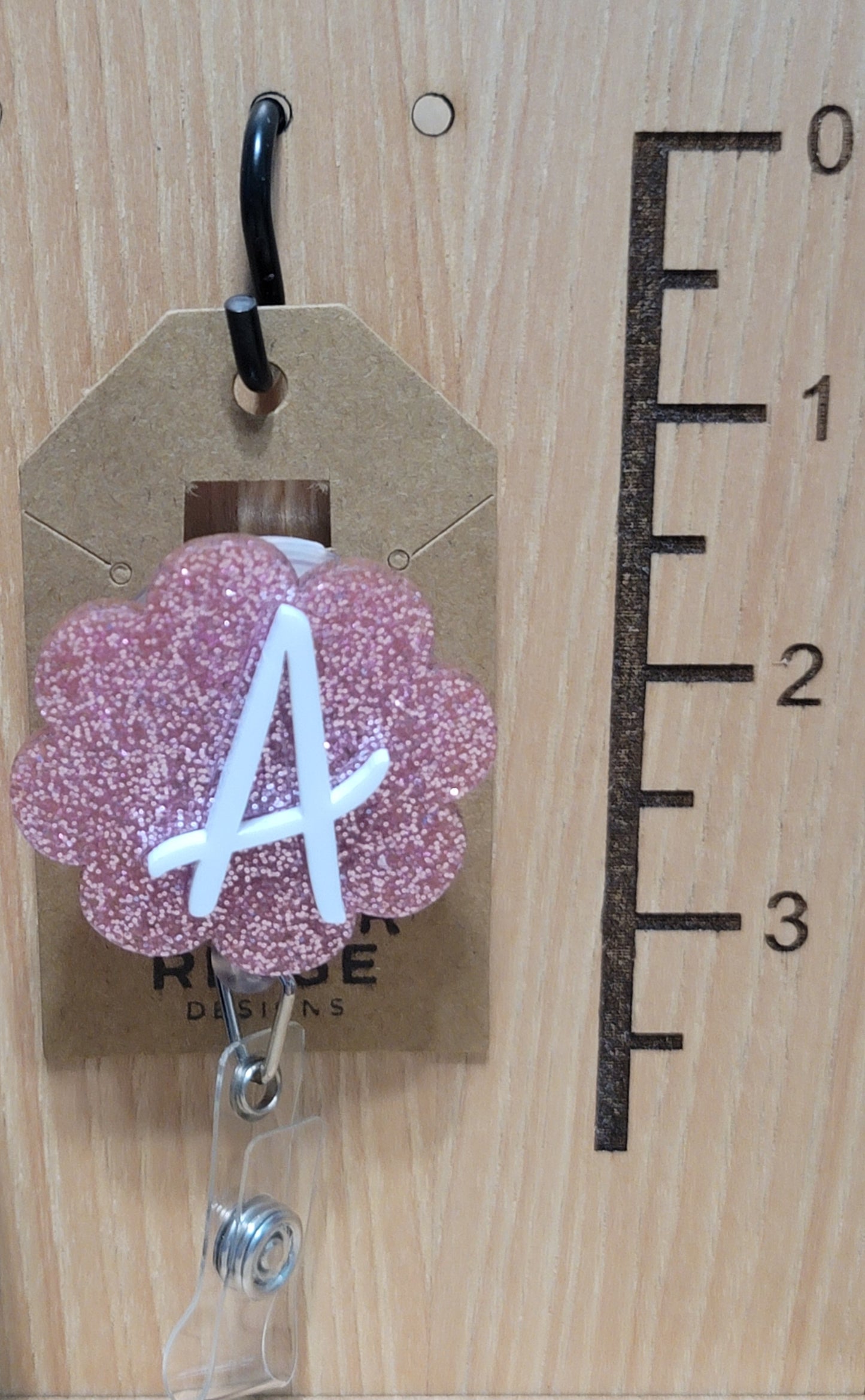 Badge reels with initial