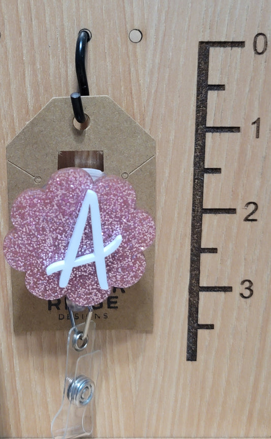 Badge reels with initial
