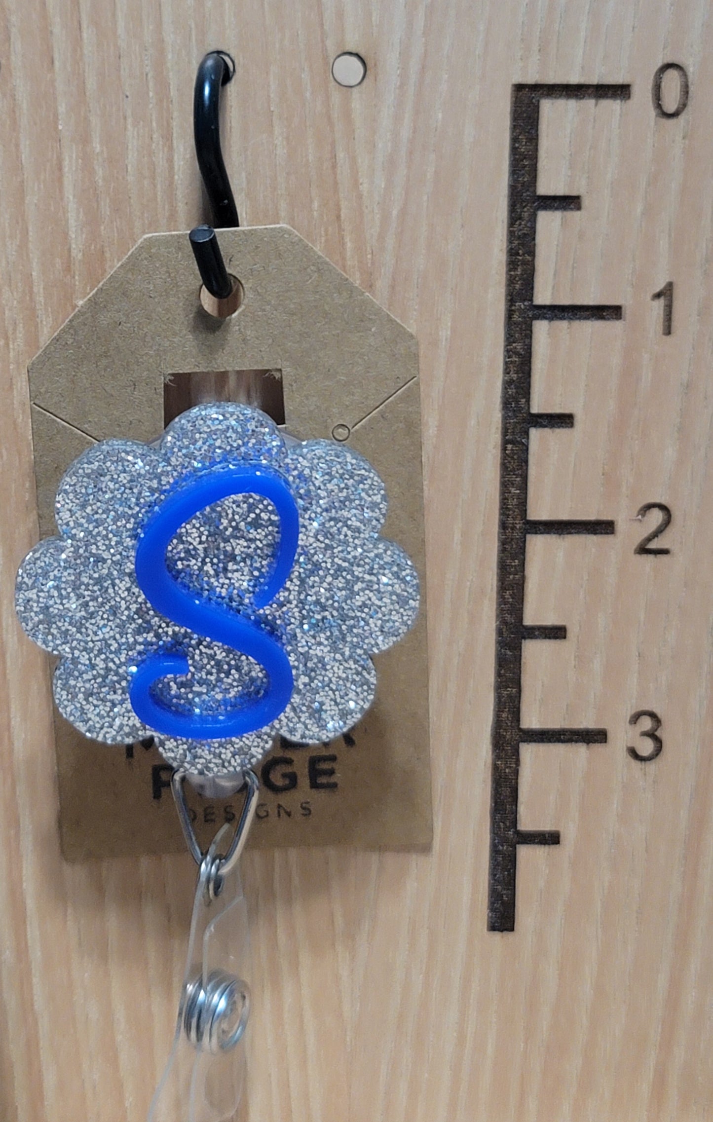 Badge reels with initial