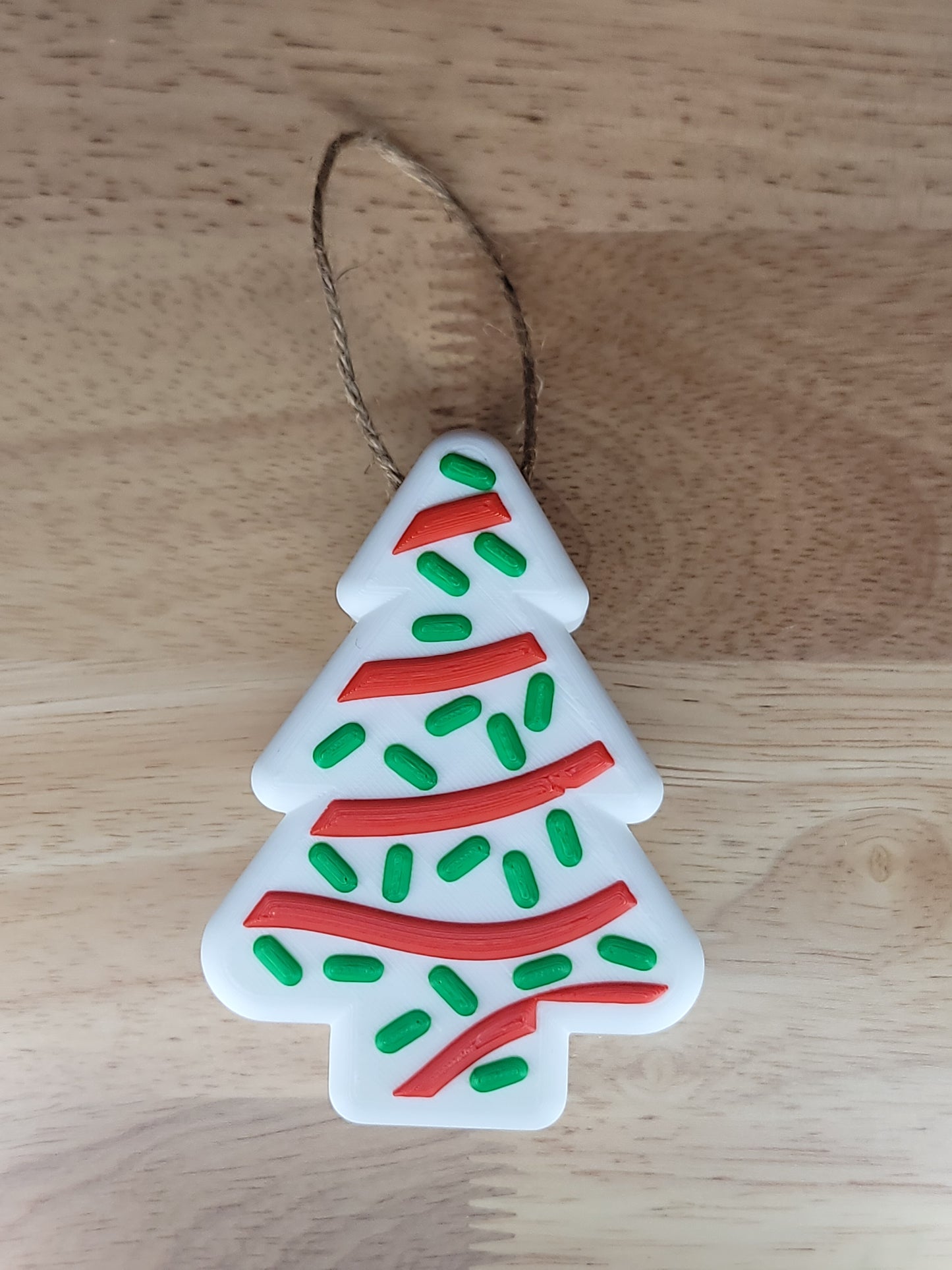 Christmas tree treat ornament