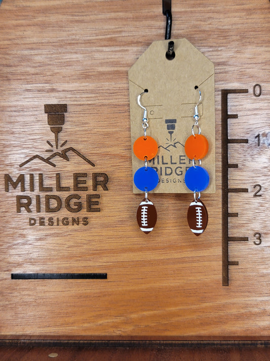 Orange and Blue football