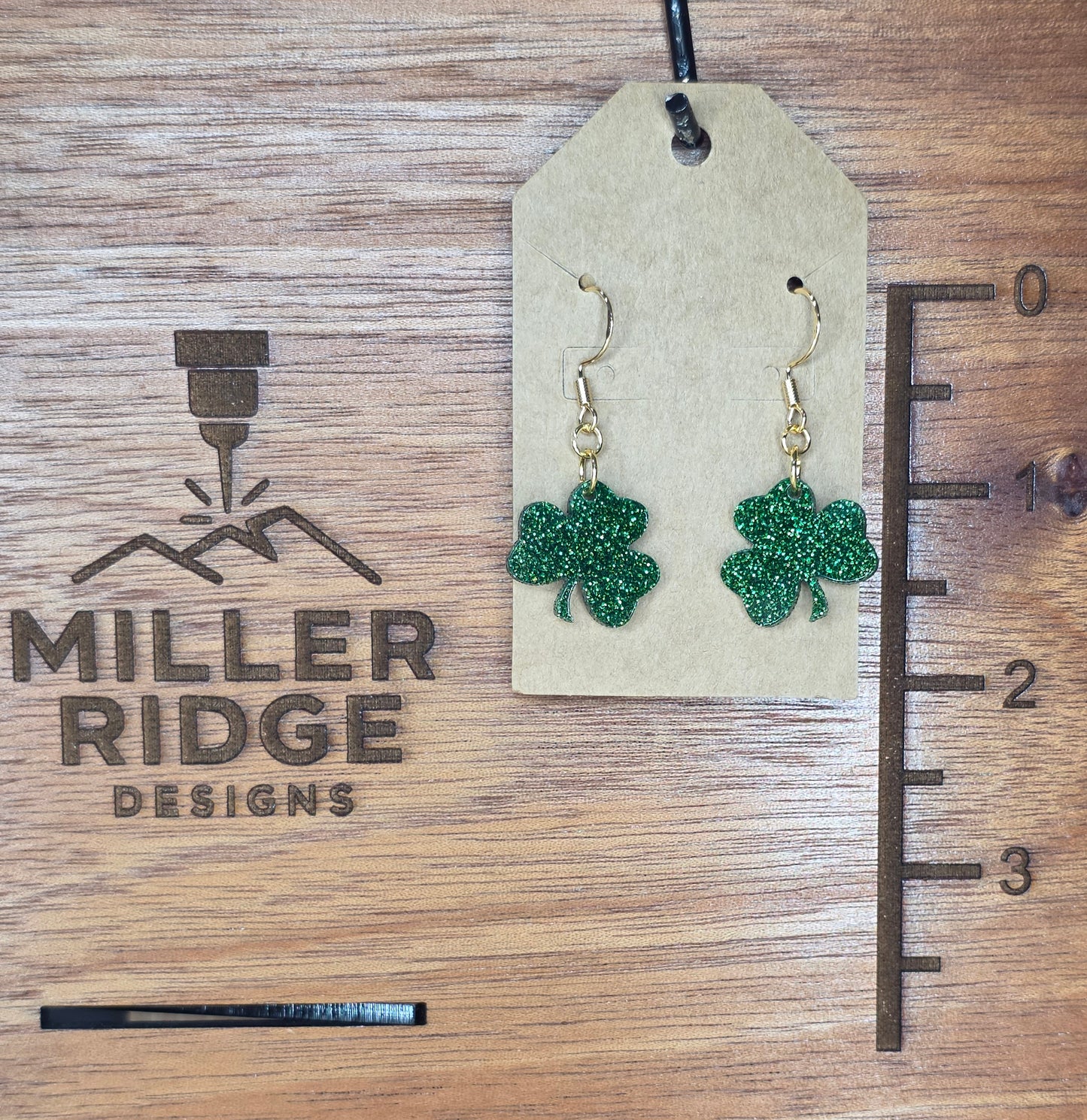 Shamrock earrings (4 color options)