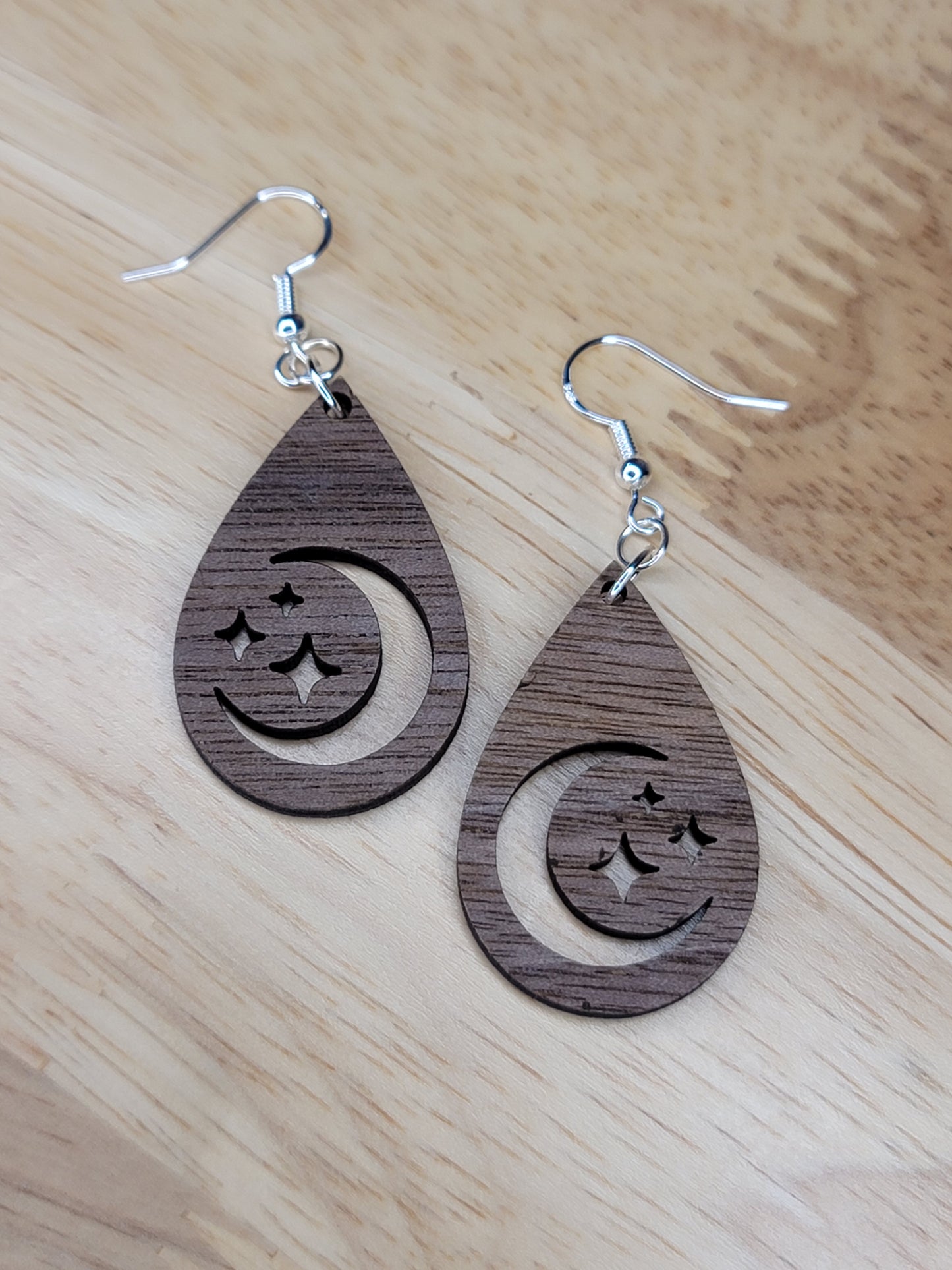 Crescent moon and stars