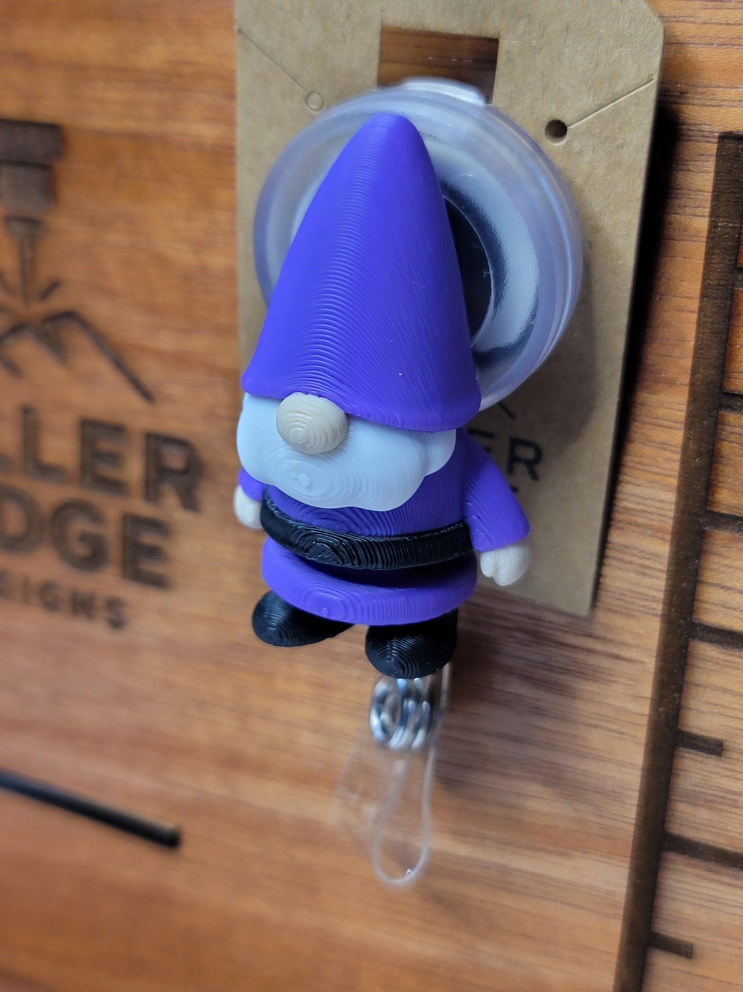 Gnome badge reel (purple)
