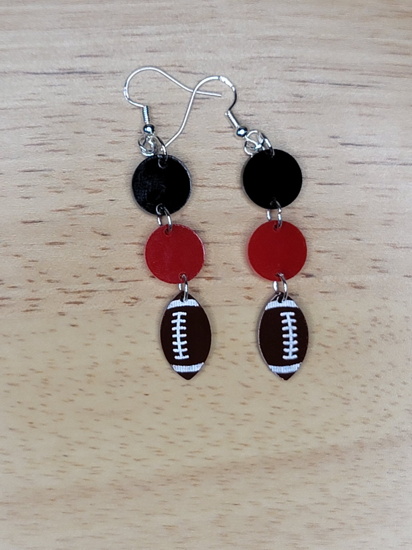 Black and Red Football