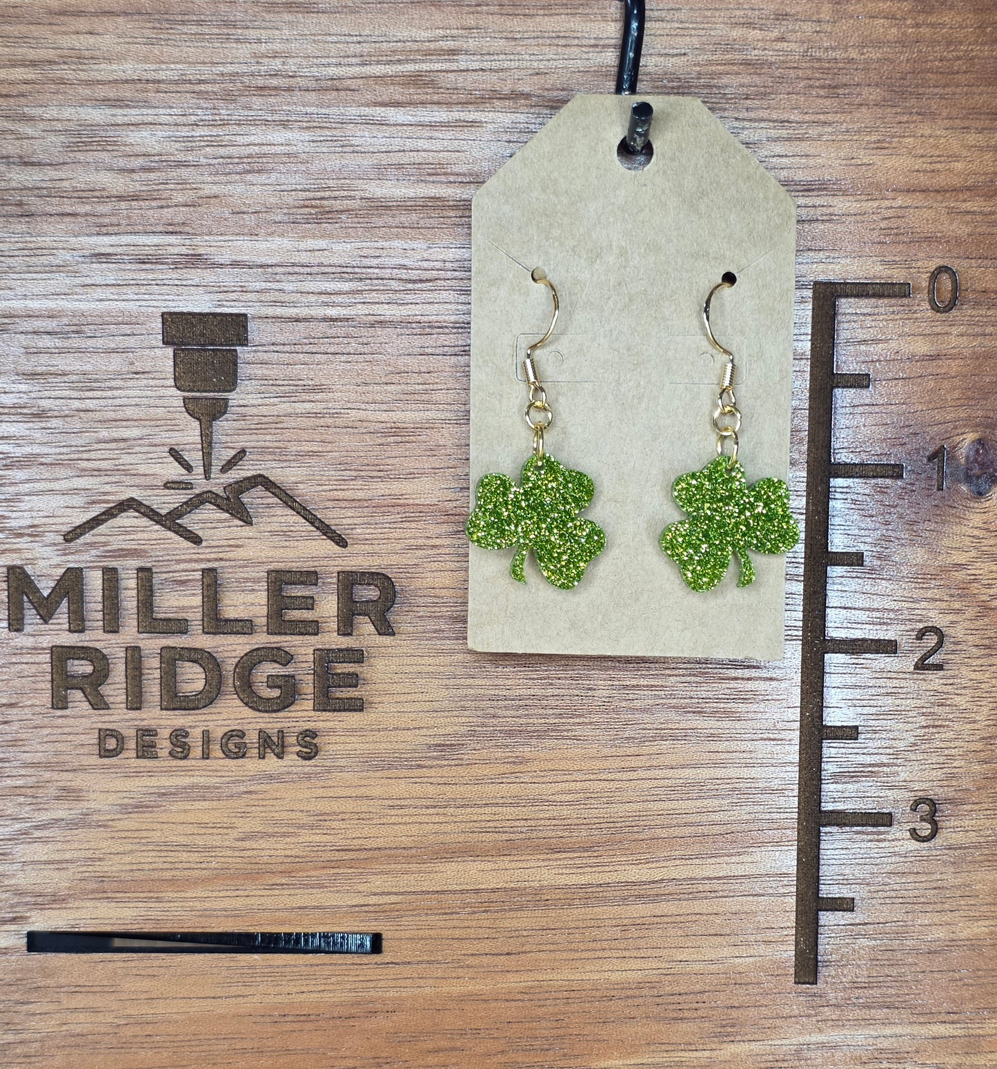 Shamrock earrings (4 color options)