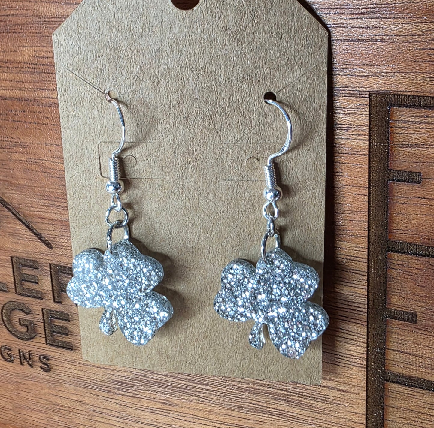 Shamrock earrings (4 color options)