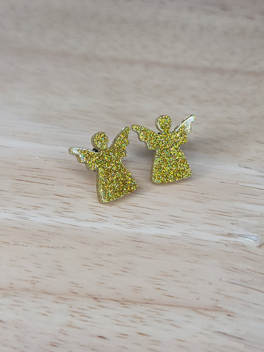 Gold Angel stud
