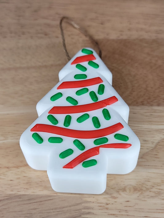 Christmas tree treat ornament