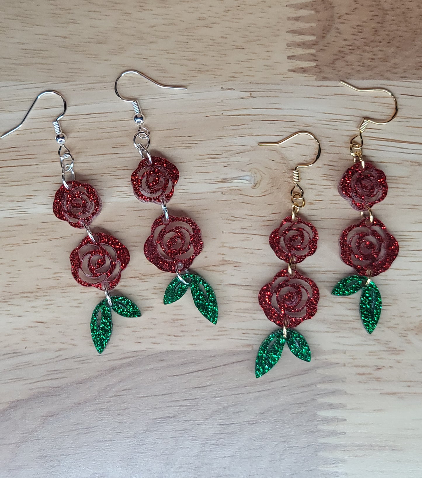 Glitter roses