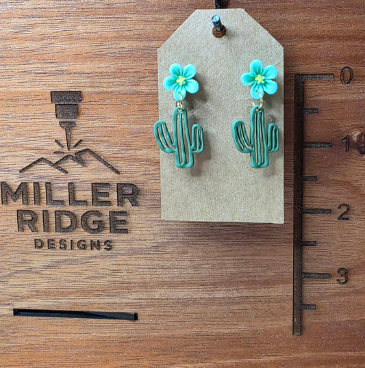 Flowering cactus, blue flower