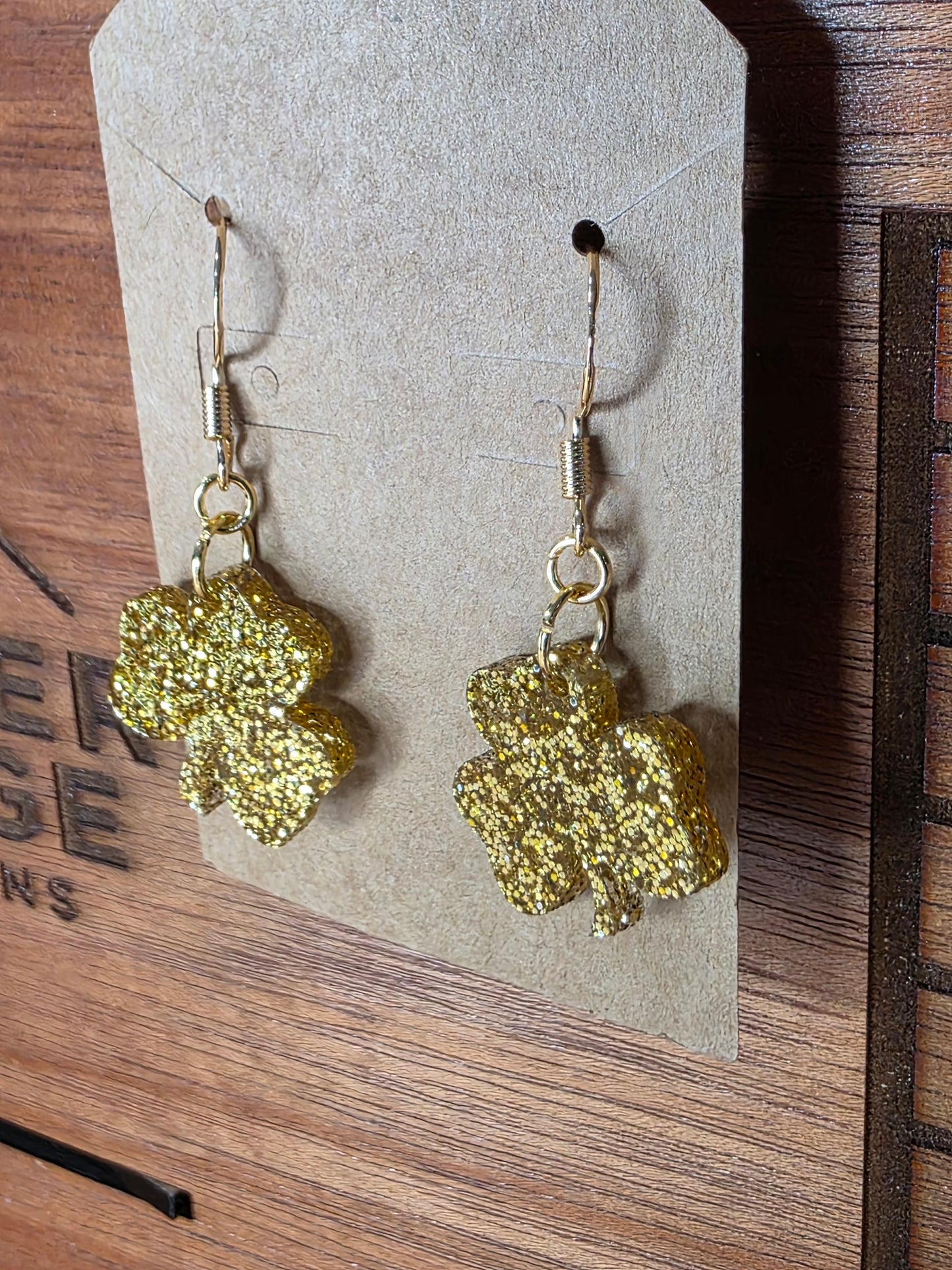 Shamrock earrings (4 color options)