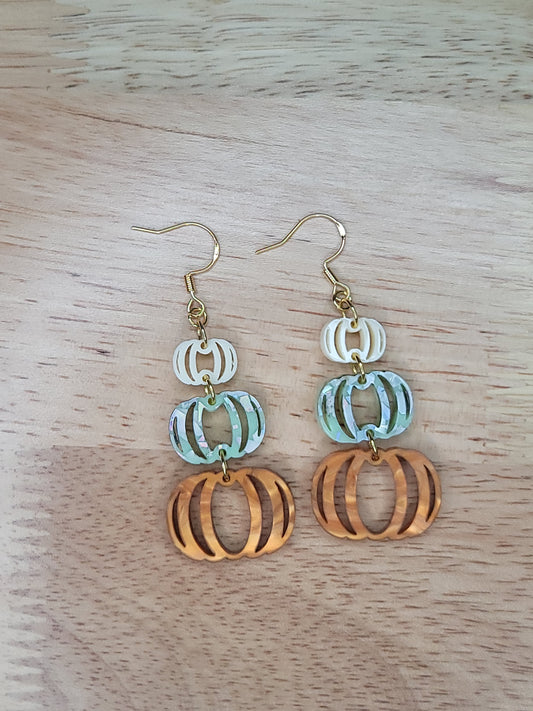 Triple pumpkin dangle