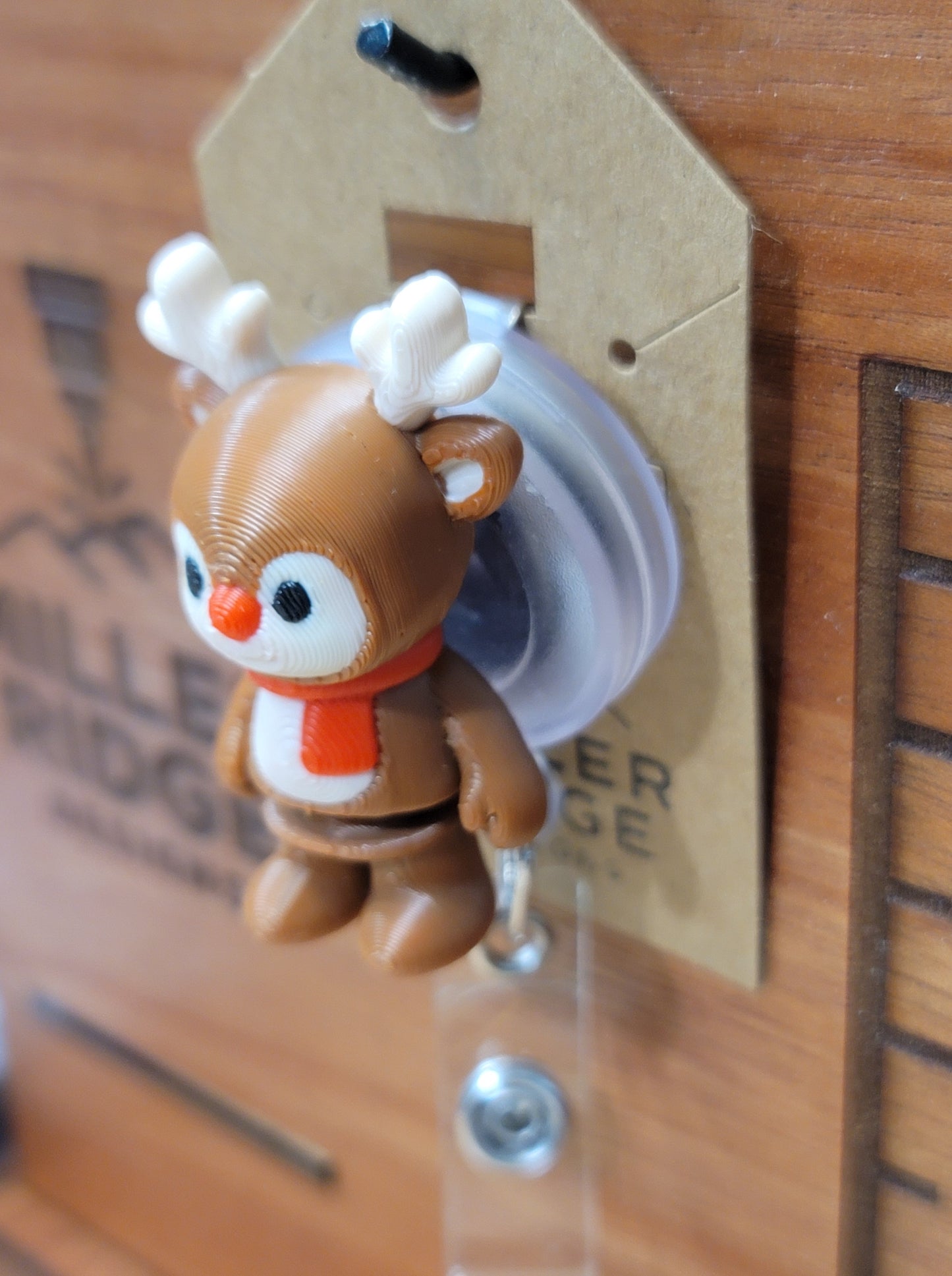 Reindeer badge reel