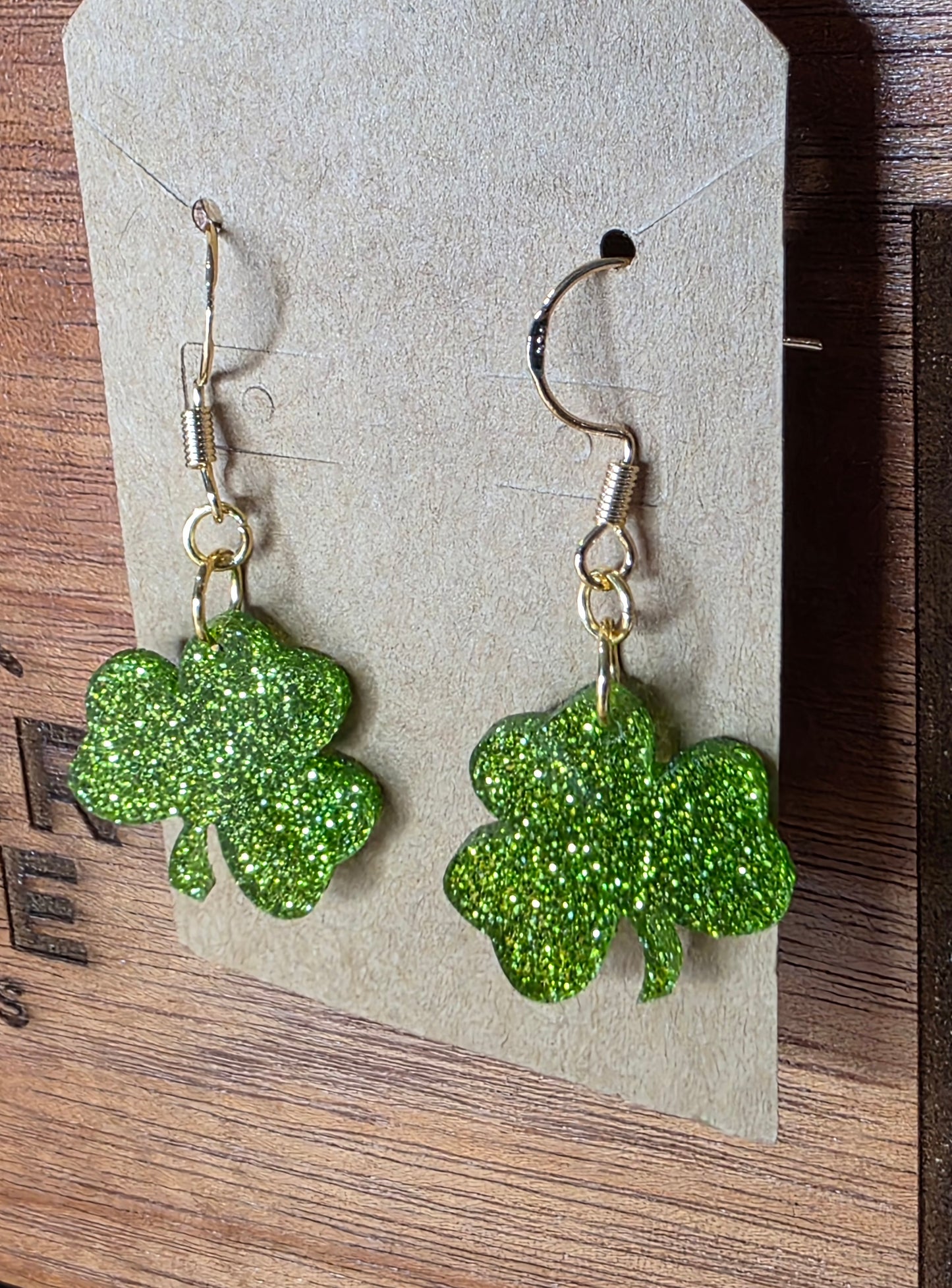 Shamrock earrings (4 color options)