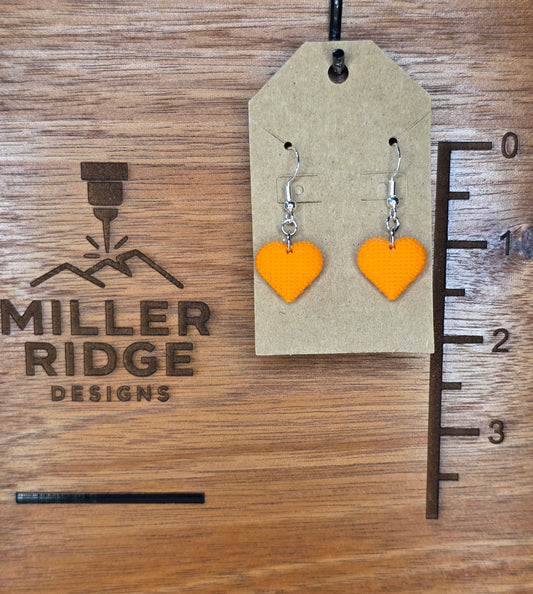 Knitted hearts (orange)