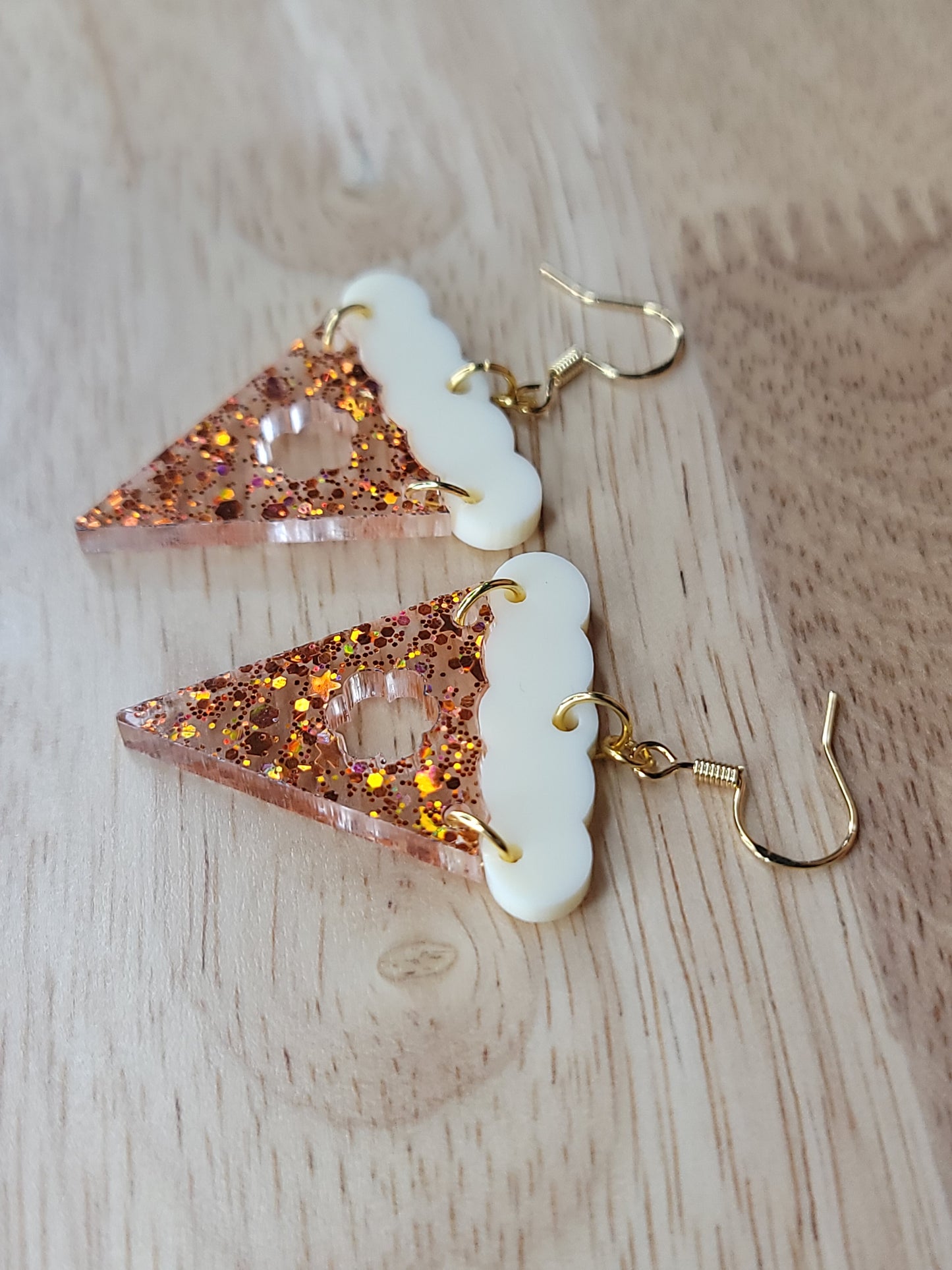 Slice of pumpkin pie (glitter)