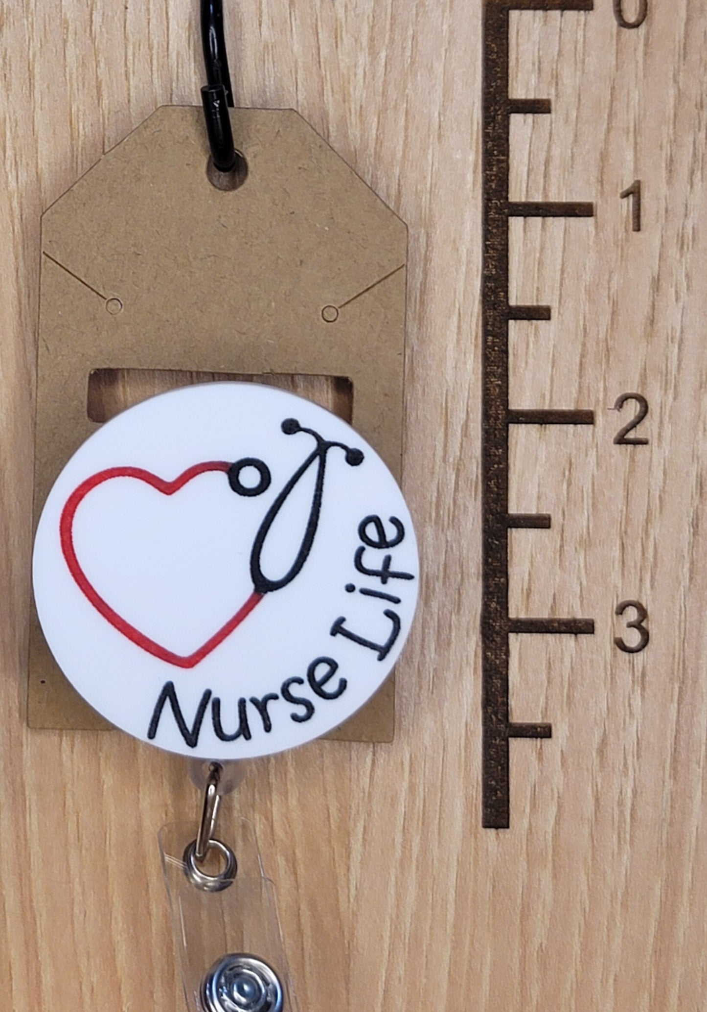 Nurse life badge reel