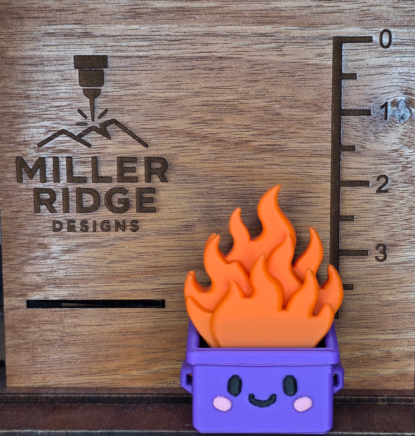 Mini dumpster fire