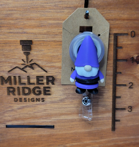 Gnome badge reel (purple)