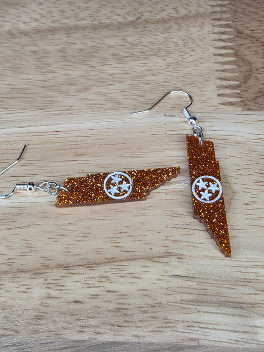 Tennessee with tri-star (glitter)
