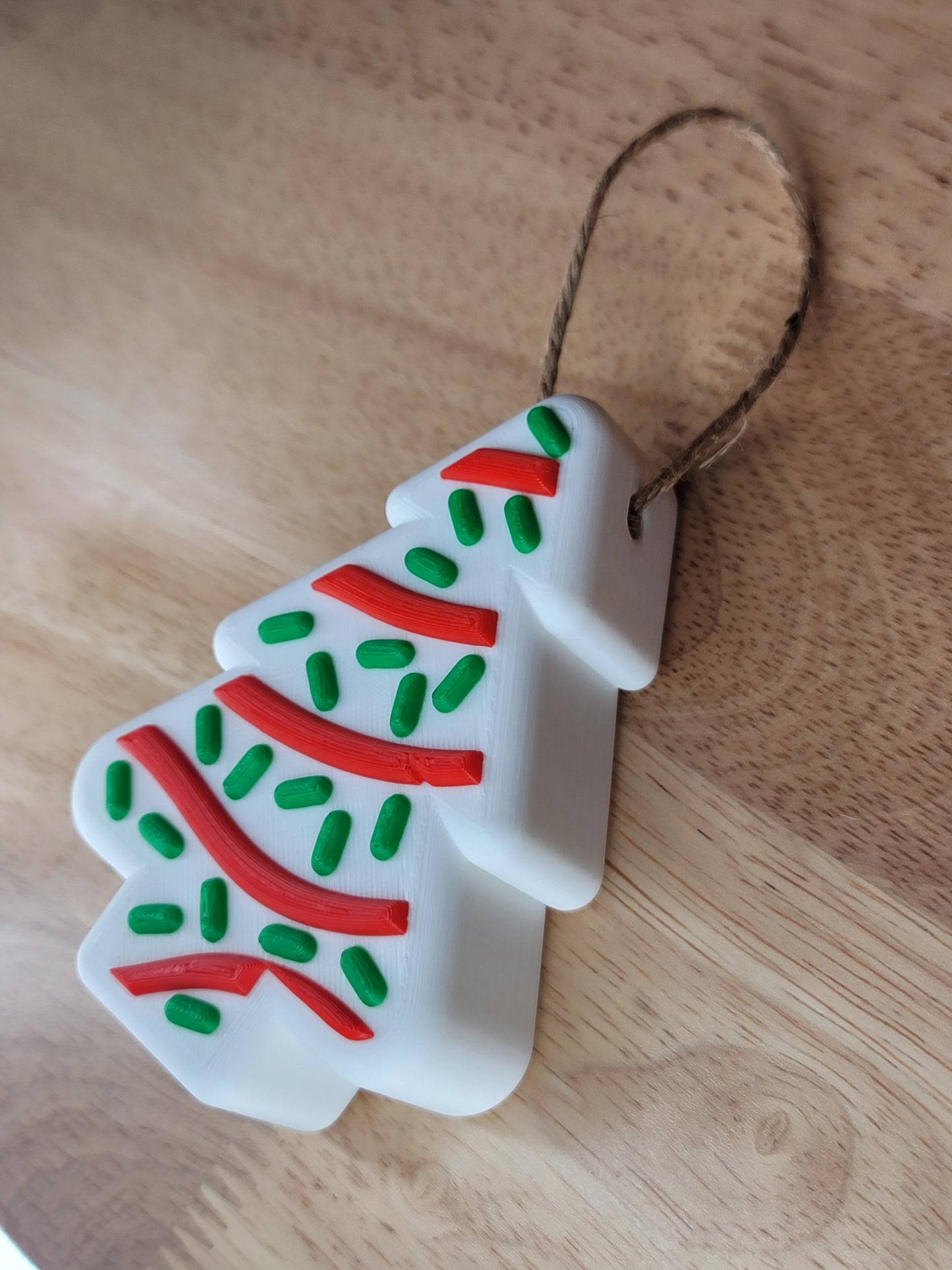 Christmas tree treat ornament