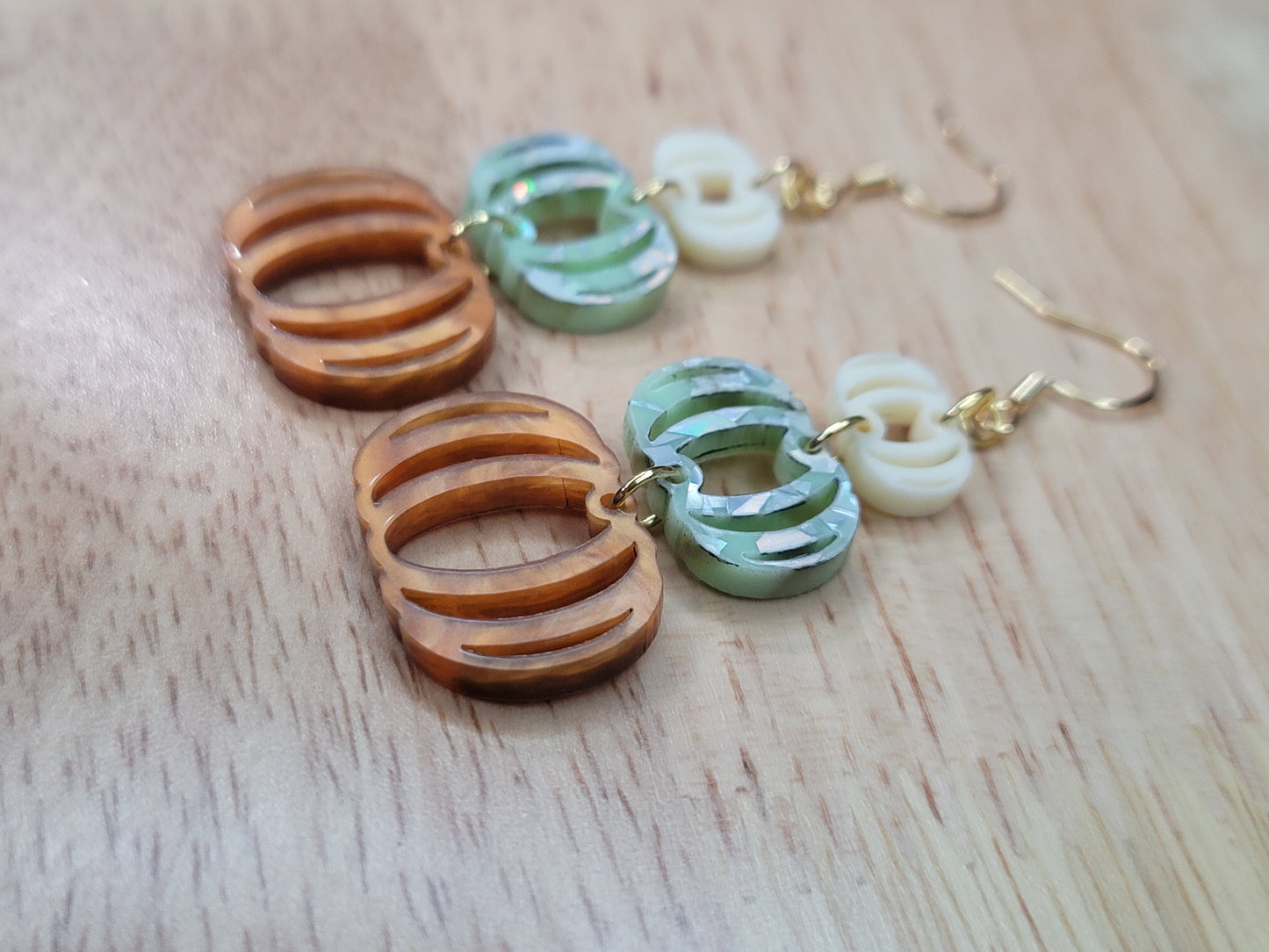 Triple pumpkin dangle