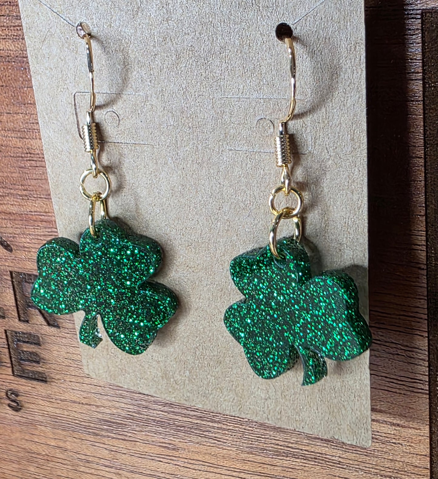Shamrock earrings (4 color options)