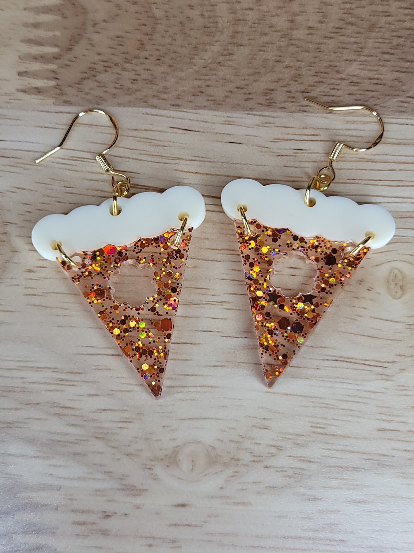 Slice of pumpkin pie (glitter)